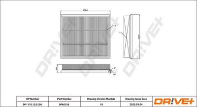 LUFTFILTER DR!VE+ DP1110100156 7