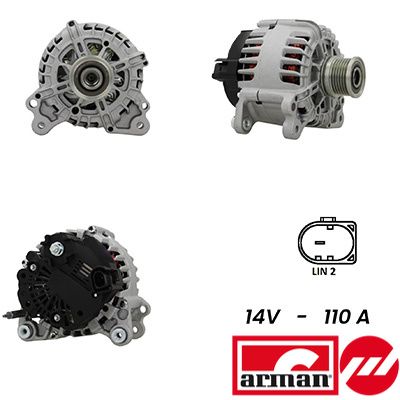 Генератор SIDAT A12VA0534AS для SEAT LEON