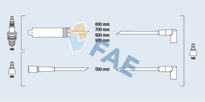 комплект запалителеи кабели FAE 85960