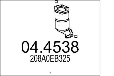 Катализатор MTS 04.4538 для NISSAN PATHFINDER