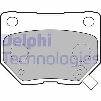 Bromsbeläggssats, skivbroms DELPHI LP1780