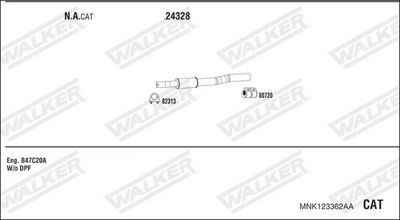 Изпускателна система WALKER MNK123362AA