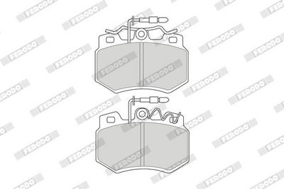 BREMSBELAGSATZ SCHEIBENBREMSE FERODO FDB434 1