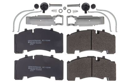 Brake pad set, disc brake