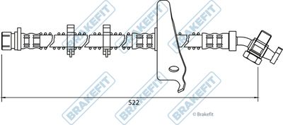 APEC Brake Hose BHO4051