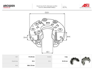 Ensretter, generator AS-PL ARC6059