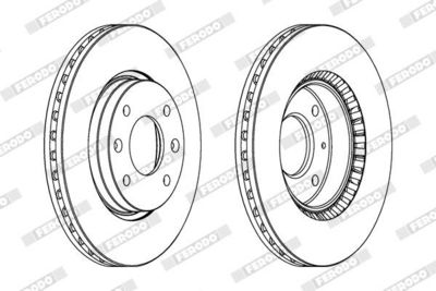BREMSSCHEIBE FERODO DDF1522 1