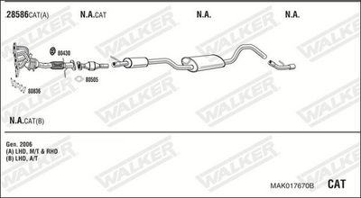 Изпускателна система WALKER MAK017670B