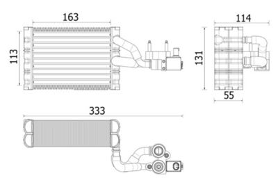 EVAPORATOR AER CONDITIONAT MAHLE AE162000P