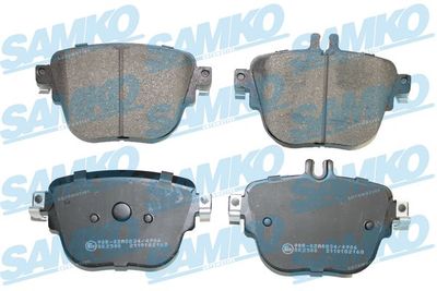 SAMKO 5SP2168 Тормозные колодки и сигнализаторы  для MERCEDES-BENZ E-CLASS Кабриолет (A238) E 400 d 4-matic (238.423)
