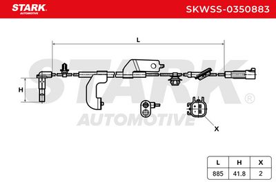 датчик, обороти на колелото STARK SKWSS-0350883