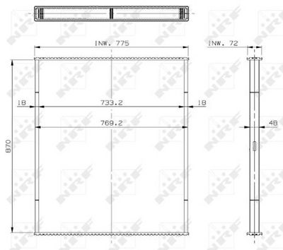 RETEA RADIATOR RACIRE MOTOR NRF 29599 1