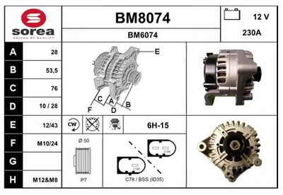 GENERATOR SNRA BM8074