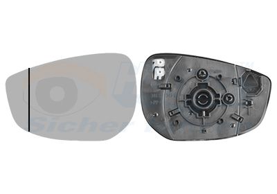 Sklo do zrcátka, vnější zrcátko VAN WEZEL 2705837