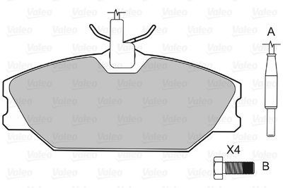 Brake Pad Set, disc brake 598061