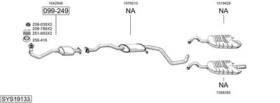 SISTEM DE ESAPAMENT BOSAL SYS19133