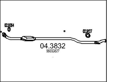 Катализатор MTS 04.3832 для CITROËN C15