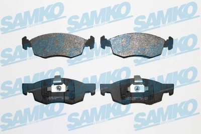 Комплект тормозных колодок, дисковый тормоз SAMKO 5SP756 для FIAT DOBLO