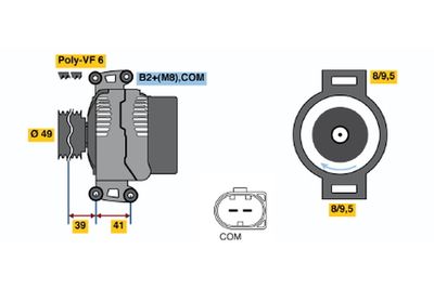 Alternator 0 124 525 524