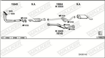 Изпускателна система WALKER SA30142