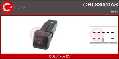 Указатель аварийной сигнализации CASCO CHL88000AS для ISUZU D-MAX