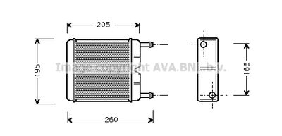 Теплообменник, отопление салона AVA QUALITY COOLING FD6130 для FORD TAUNUS