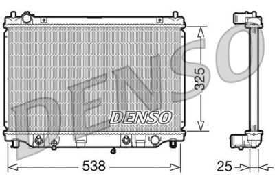 Радиатор, охлаждение двигателя DENSO DRM44014 для MAZDA MPV