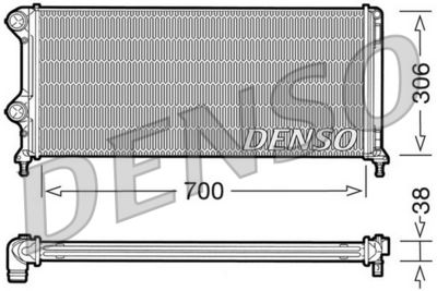DENSO Kühler, Motorkühlung (DRM09060)