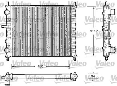 VALEO 732503 Крышка радиатора  для FIAT MULTIPLA (Фиат Мултипла)