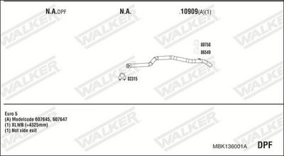 SISTEM DE ESAPAMENT WALKER MBK136001A
