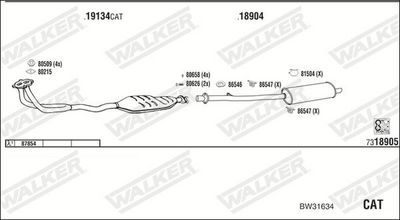 Изпускателна система WALKER BW31634