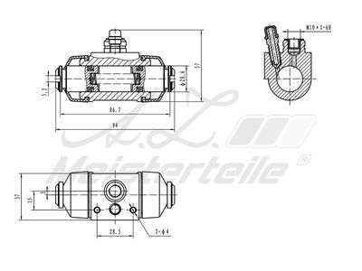 спирачно цилиндърче на колелото A.Z. Meisterteile AZMT-44-111-1132