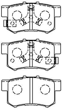 Комплект тормозных колодок, дисковый тормоз AISIN C2N061 для HONDA CROSSTOUR