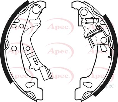 Brake Shoe Set APEC SHU624