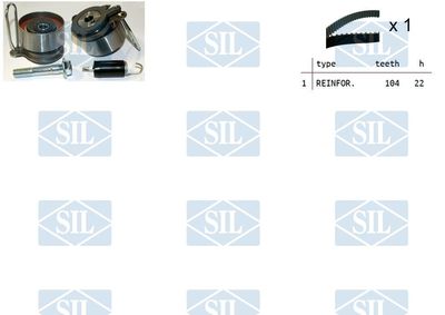 Комплект ремня ГРМ Saleri SIL TK1409 для HONDA STREAM