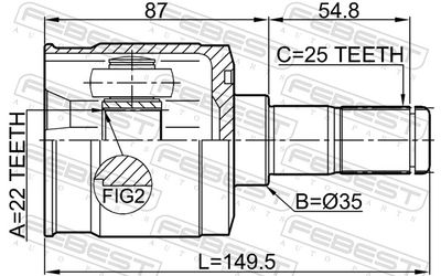 Joint Kit, drive shaft 1211-CM10R