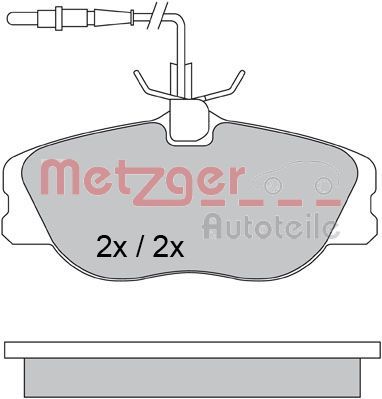 METZGER 1170386 Тормозные колодки и сигнализаторы  для LANCIA ZETA (Лансиа Зета)