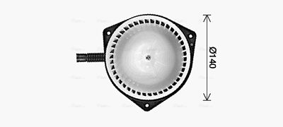 VENTILATOR HABITACLU AVA QUALITY COOLING PE8428 1