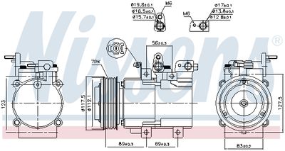 COMPRESOR CLIMATIZARE NISSENS 890395 5