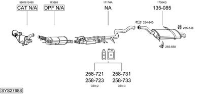 SISTEM DE ESAPAMENT BOSAL SYS27688