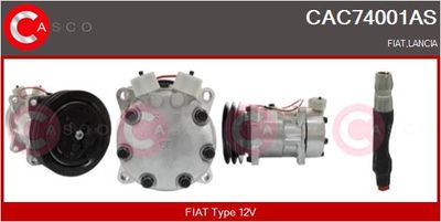 CASCO Compressor, airconditioning Brand New HQ (CAC74001AS)