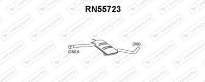Предглушитель выхлопных газов VENEPORTE RN55723 для RENAULT SAFRANE