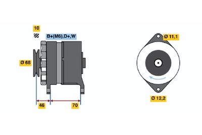 GENERATOR / ALTERNATOR BOSCH 0120488195