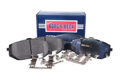 комплект спирачно феродо, дискови спирачки BORG & BECK BBP2933