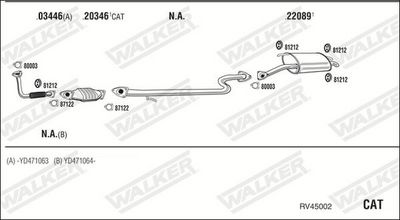 ABGASANLAGE WALKER RV45002