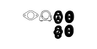 SET MONTARE SISTEM DE ESAPAMENT HJS 82156417
