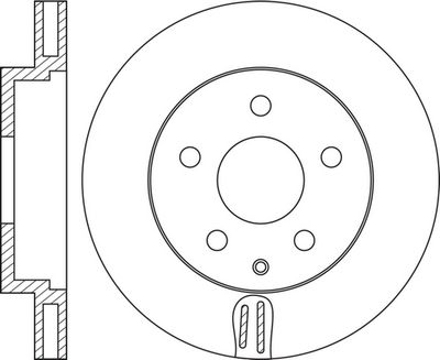 FIT FR0668V Тормозные диски  для MAZDA 3 (BM, BN) 1.5