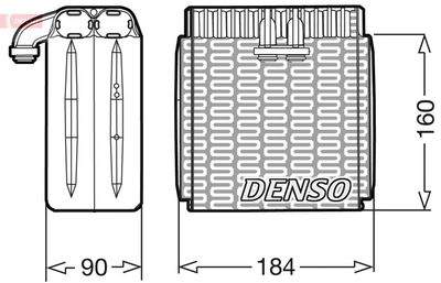 DENSO DEV23001 Випарник для RENAULT (Рено)