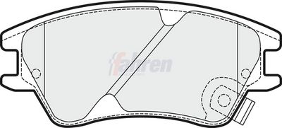 Fahren Brake Pad Set, disc brake FBP3621