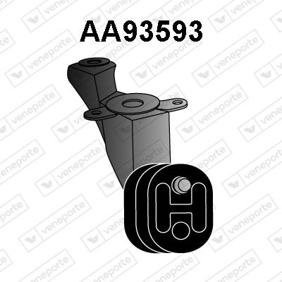 Резиновые полоски, система выпуска VENEPORTE AA93593 для AUDI A6